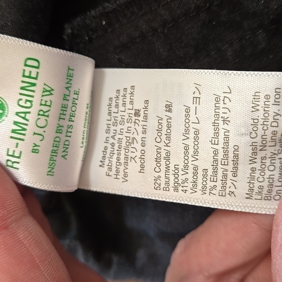 J Crew Kelsey Cropped Flare Pants Black Womens Size 8 Business Office Or Weekend - Picture 9 of 9